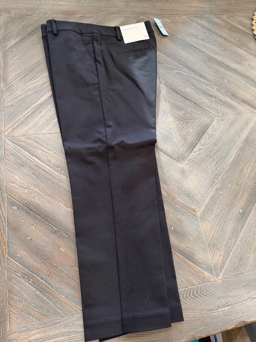LOFT women’s  Black Dress Trousers Rivera Slim 10P NWT